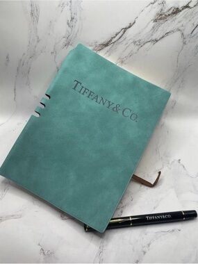 Tiffany & Co. Robin's Egg Blue Journal with Black Pen